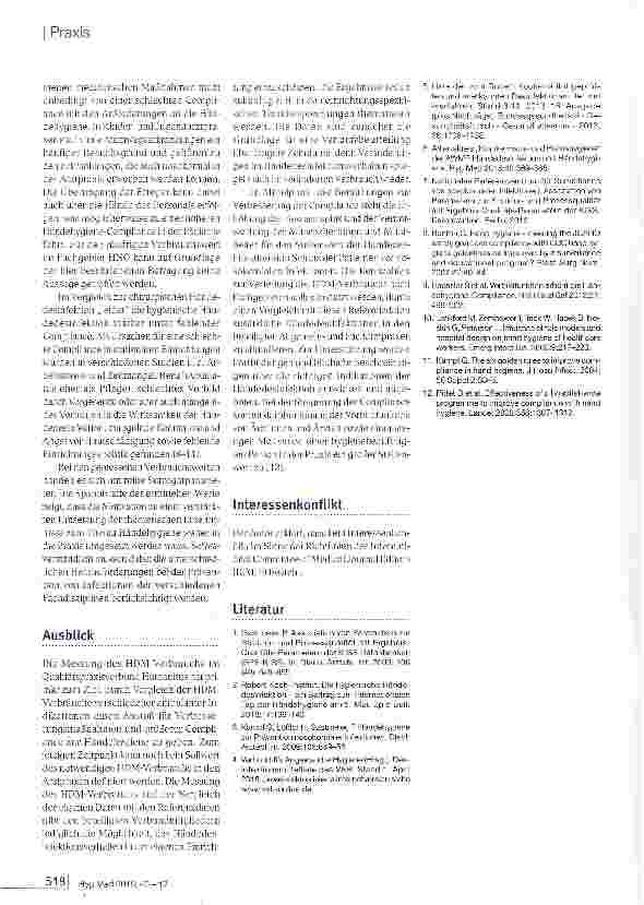 Vorschauseite 4: Der Verbrauch von Händedesinfektlonsmittel als Hygiene-Kennzahl in der ambulanten Versorgung