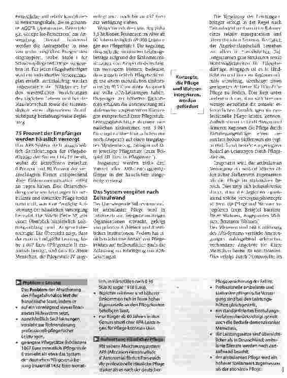 Vorschauseite 2: Beitragsserie: Wie europäische Nachbarn Häusliche Pflege organisieren - Teil 1: FrankreichFrankreich setzt auf die Pflege in der Häuslichkeit