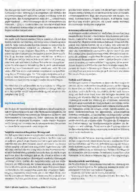 Vorschauseite 4: Ethische Aspekte bei der Pflege fixierter psychischerkrankter Menschen