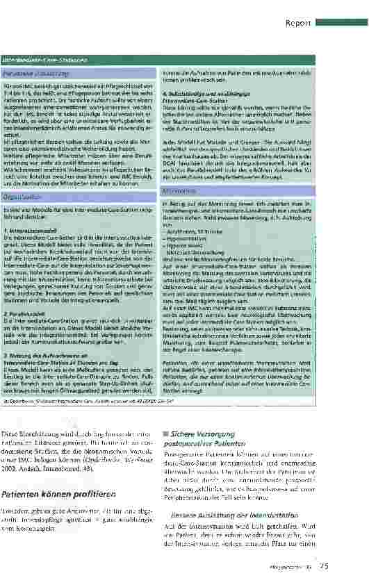Vorschauseite 3: Intermecliate CareDas gestufte Versorgungskonzept