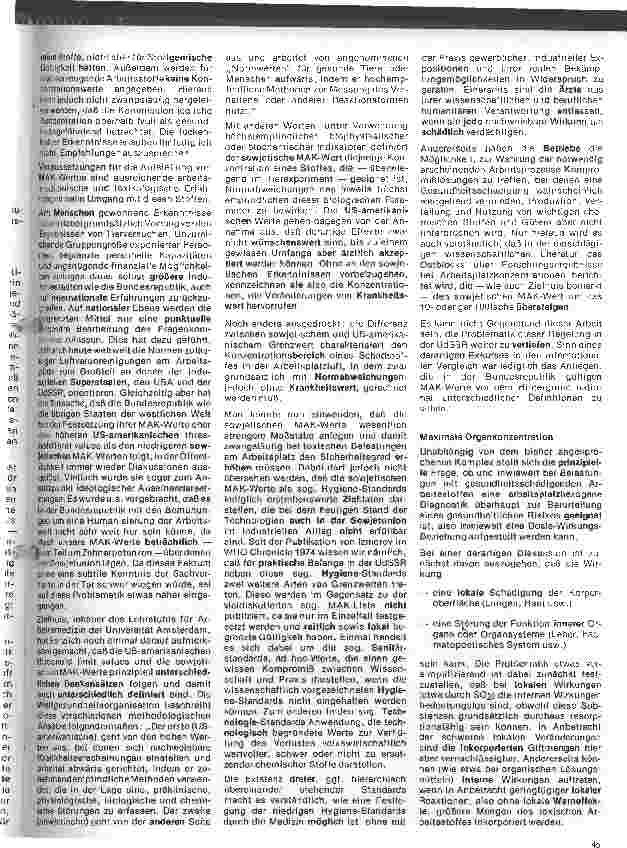 Vorschauseite 2: Arbeitsmedizin: 15. Folge: Beurteilung der gesundheitlichen Risiken beim Umgang mit gefährlichen Arbeitsstoffen