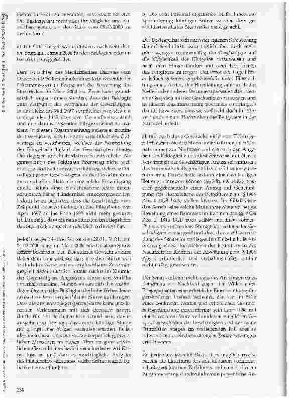 Vorschauseite 3: Haftung eines Altenpflegeheims wegen unzureichender Sturzprophylaxe