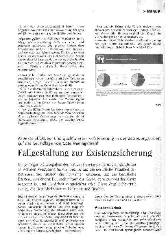 Vorschauseite 1: Fallgestaltung zur Existenzsicherung