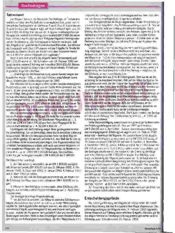 Vorschauseite 3: Anspruch auf Auskunft HeimbewohnerInnen haben das Recht, Anlaß und Ausmaß von Heimentgelterhöhungen zu überprüfen