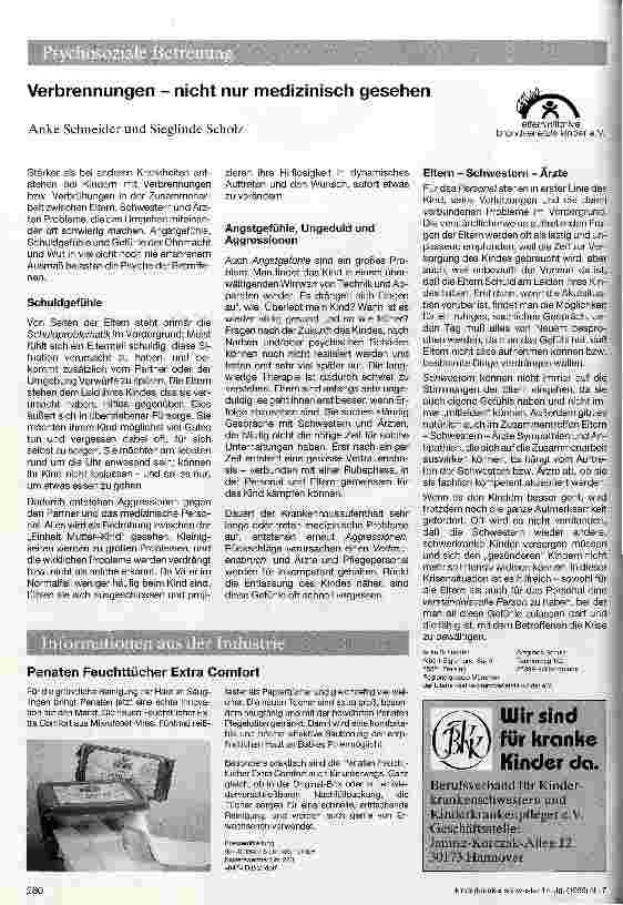 Vorschauseite 1: Verbrennungen - nicht nur medizinisch gesehen