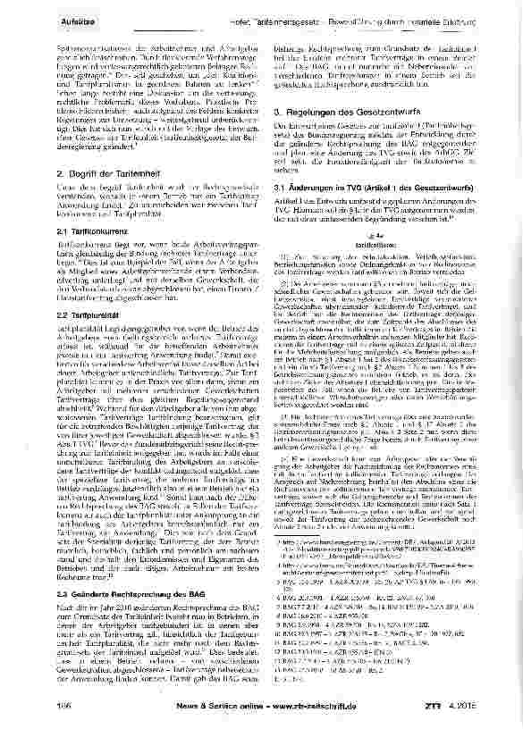 Vorschauseite 2: Tarifeinheitsgesetz - Beweisführung durch notarielle Erklärung