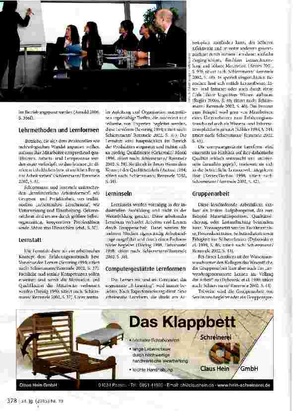 Vorschauseite 2: Die betriebliche Weiterbildung