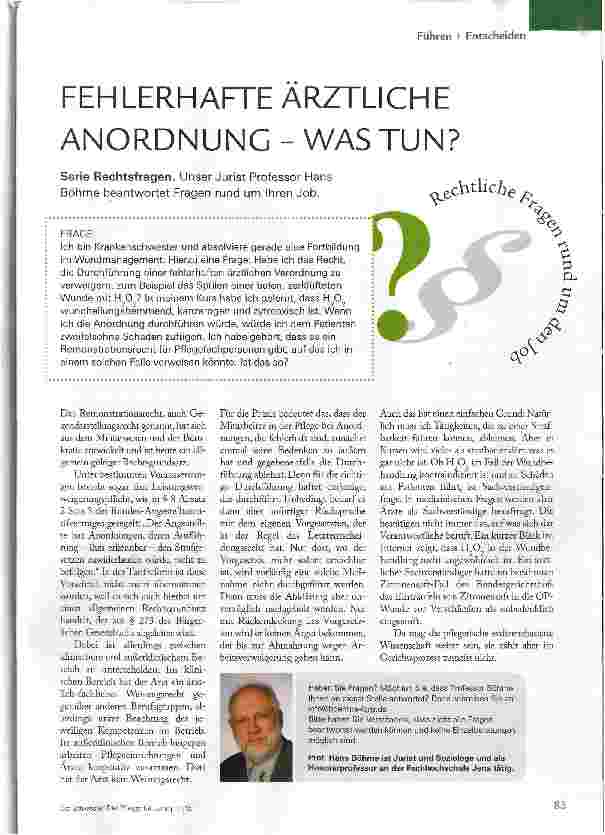 Vorschauseite 1: FEH LERHAFTE ÄRZTLICH E ANORDNUNG - WAS TUN?