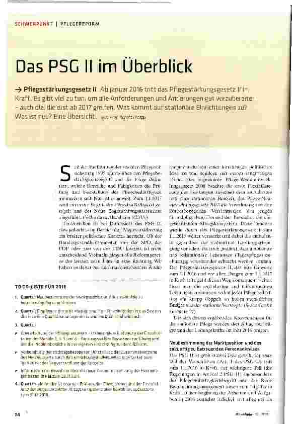 Vorschauseite 1: Das PSC II im Überblick