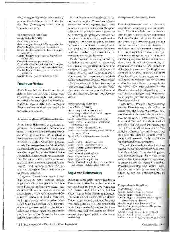Vorschauseite 5: Angst und Panik im Spiegel der Homöopathie