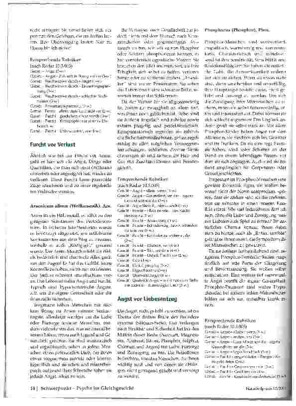 Vorschauseite 6: Angst und Panik im Spiegel der Homöopathie