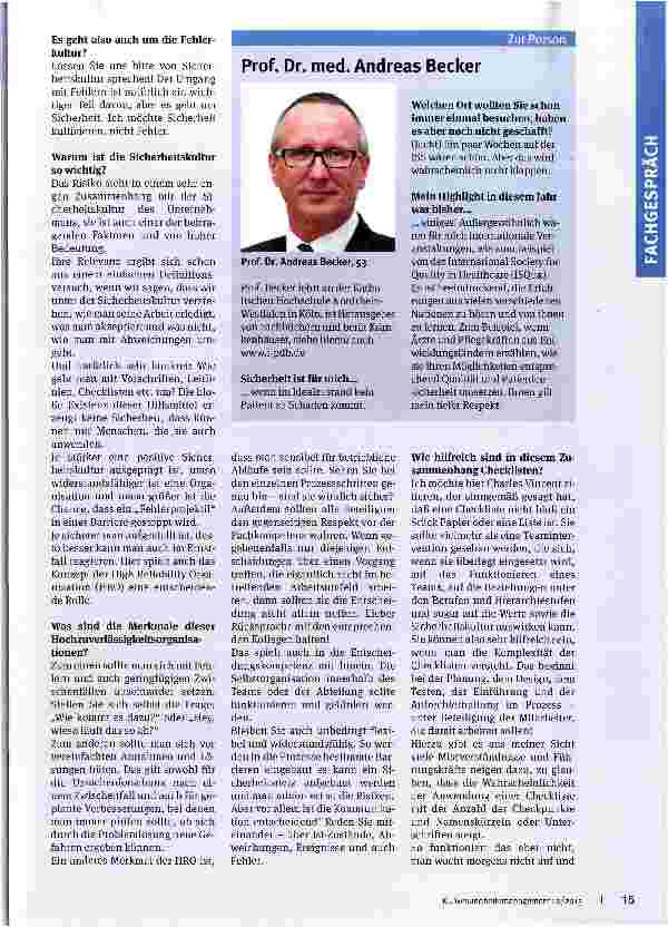 Vorschauseite 2: Eine Frage der Kultur Erfahrungen und wichtige Tipps für erfolgreiches Risikomanagement