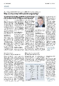 Vorschauseite 1: Was ist maximal refinanzierungsfähig?
