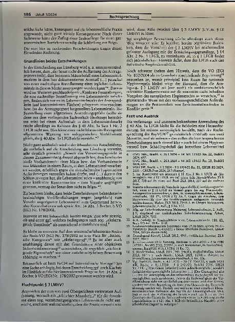 Vorschauseite 6: Rechtsprechung 5 Veröffentlichung von Verstößen gegen das Lebensmittelrecht II