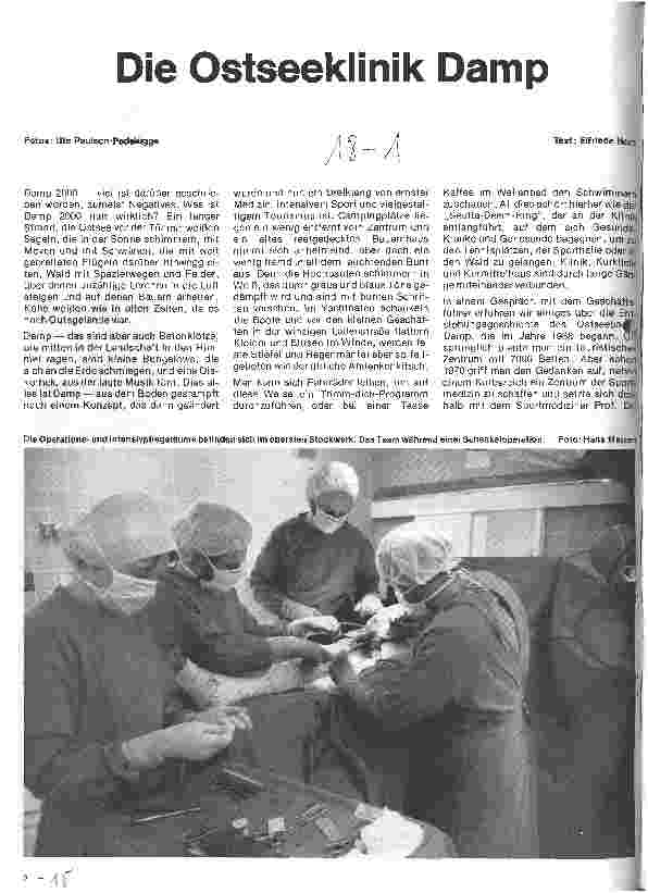 Vorschauseite 1: Die Ostseeklinik Damp