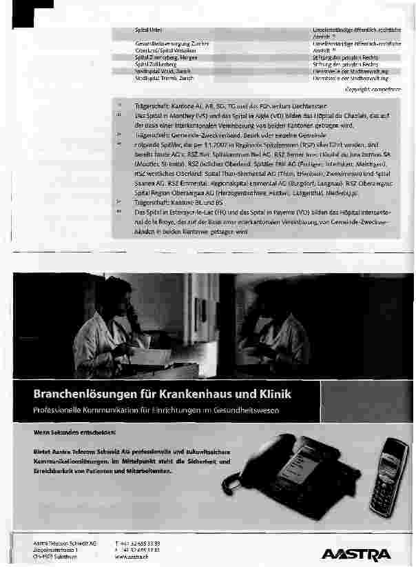Vorschauseite 4: Öffentliche Spitäler und ihre Rechtsformen: Übersicht
