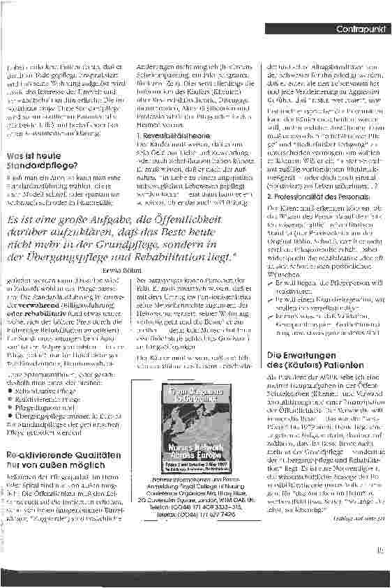Vorschauseite 4: Das Pflegeparadoxon des Jahrhunderts Das Geld geht aus, die Qualität wird gesichert und steigt - nur in der Literatur, nicht am Bett