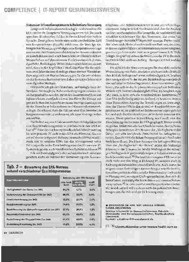 Vorschauseite 3: Integrierte Versorgung: Erste Schritte auf dem Weg zu einer informationsgesteuerten Patientenversorgung