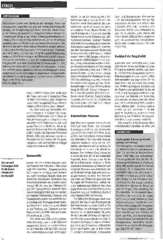 Vorschauseite 3: Führt Stress zu Frühgeburten?