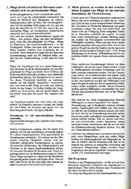 Vorschauseite 2: Pflege in Verbundenheit - Teilhabe für Angehörige in ihrer Gemeinde erlernbar machen - Ein bürgerschaftliches Projekt in drei Kommunen