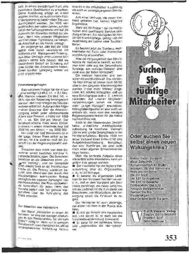 Vorschauseite 4: Berufsumfeld und Berufsbild des Heimleiters in den Niederlanden