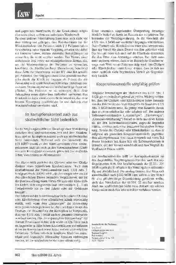 Vorschauseite 3: Kampf um Patienten mit illegalen Mitteln?