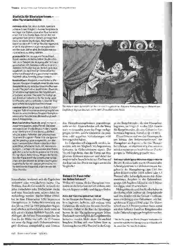 Vorschauseite 3: Vom Kunststück, die richtige Vergleichsgruppe zu finden