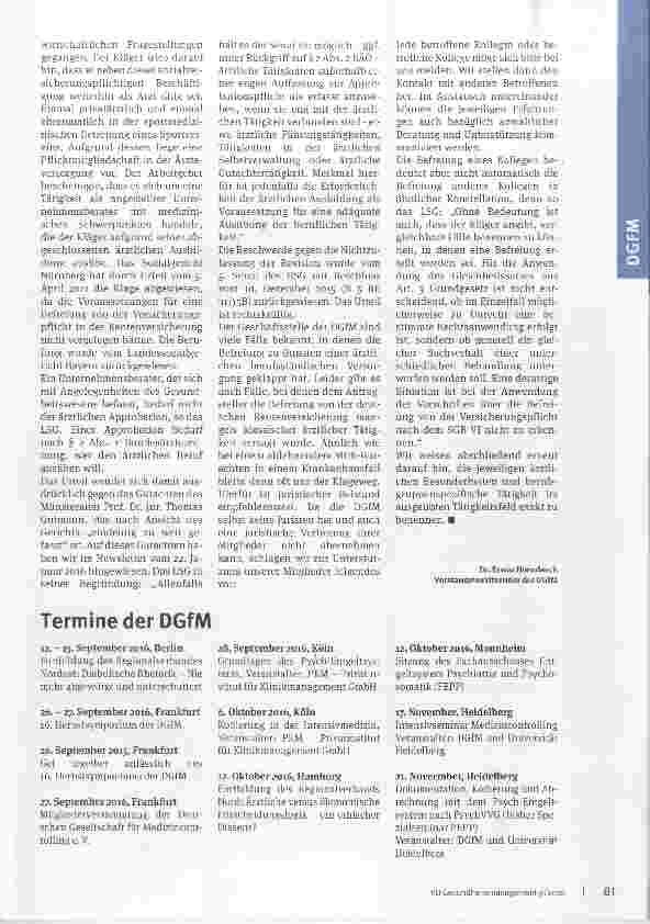 Vorschauseite 2: Befreiung von der Rentenversicherung -ein Update