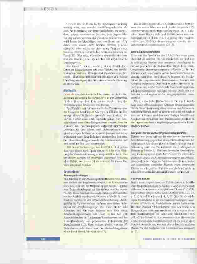 Vorschauseite 2: Berufsberatung allergiekranker Jugendlicher