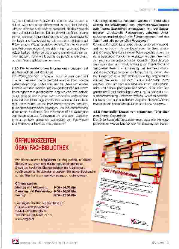 Vorschauseite 3: Die Gesundheitskompetenz als Kompetenz der professionellen Gesundheitsund Krankenpflege - Implikationen für das Management