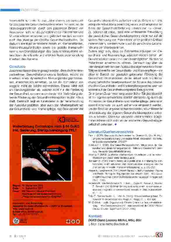 Vorschauseite 4: Die Gesundheitskompetenz als Kompetenz der professionellen Gesundheitsund Krankenpflege - Implikationen für das Management