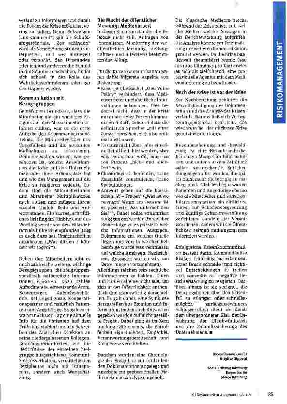 Vorschauseite 4: Plan statt Chaos