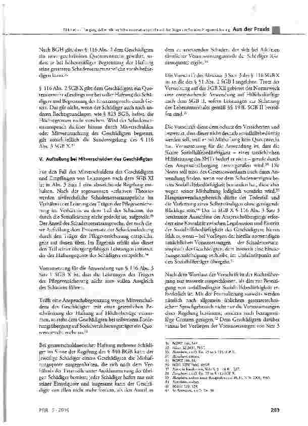Vorschauseite 6: Übergang zivilrechtlicher Schadens-ersatzansprüche auf den Träger der Sozialen Pflegeversicherung im Falle drittverursachter Pflegebedürftigkeit -zugleich eine Auseinandersetzung…