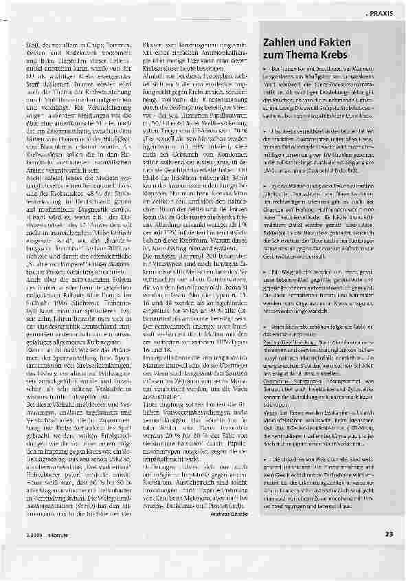 Vorschauseite 2: Erste Impfung gegen Krebs