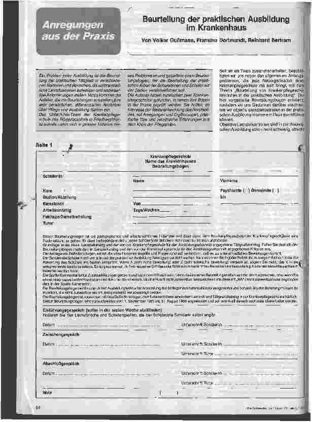 Vorschauseite 1: Ausbildung im Krankenhaus