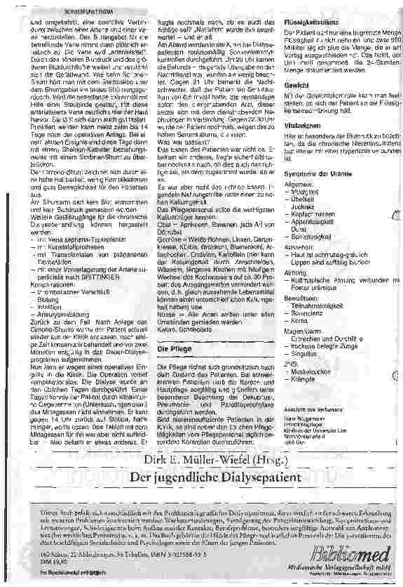 Vorschauseite 3: Niereninsuffizienz - spezielle Pflege -