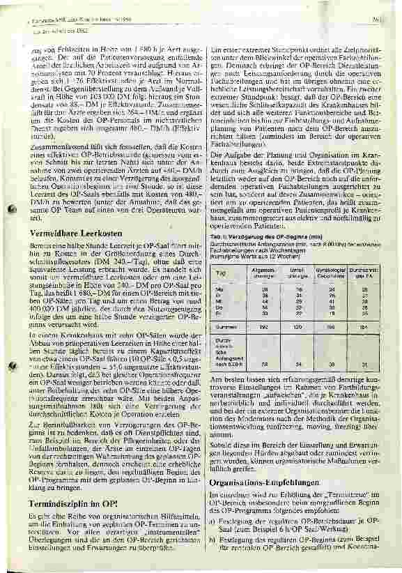 Vorschauseite 3: Termindisziplin als Ansatzpunkt zur Rationalisierung im OP- Bereich