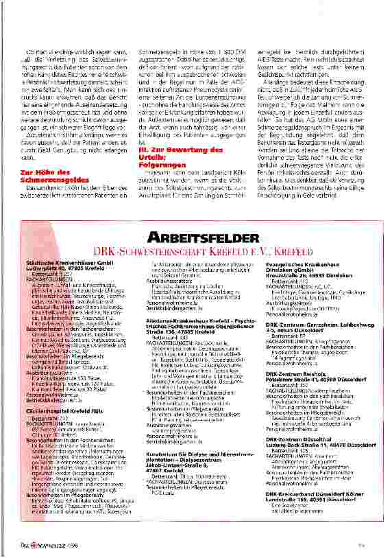 Vorschauseite 3: Schmerzensgeld für heimlichen HIV-Test