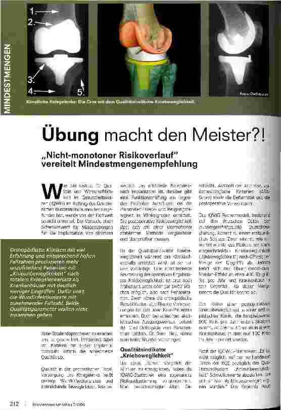 Vorschauseite 1: Übung macht den Meister?