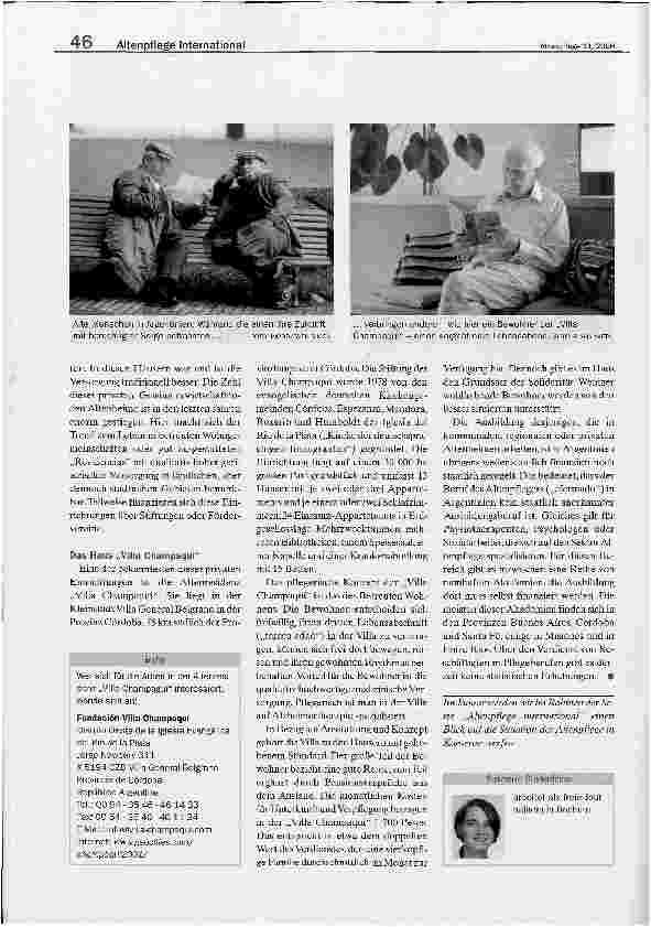 Vorschauseite 3: Altenpflege International - Armut und Reichtum