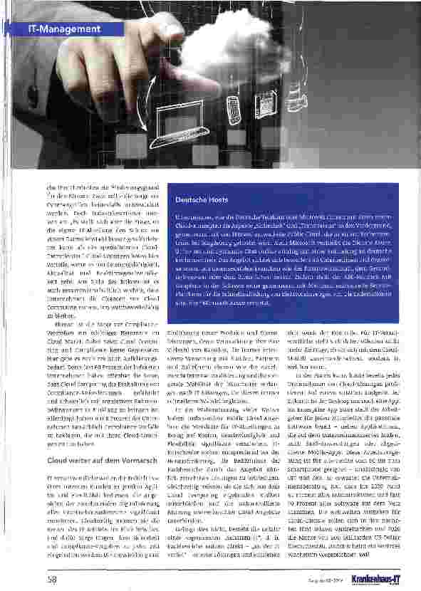 Vorschauseite 3: Cloud Computing als Basistechnologie auf dem Vormarsch