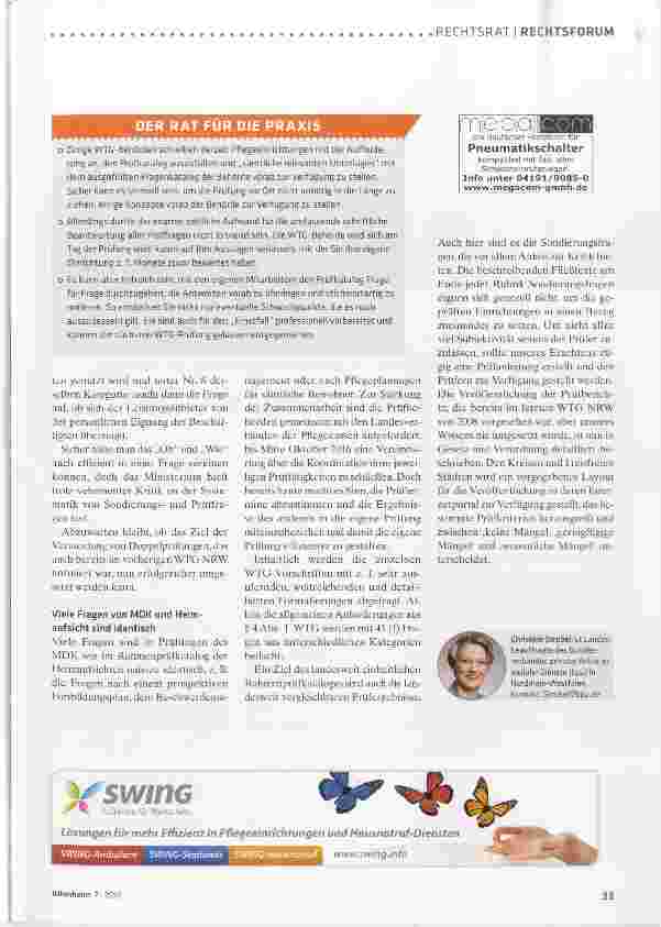 Vorschauseite 2: Neue Rahmenprüfkataloge der Heimaufsichten in NRW haben 256 Fragen