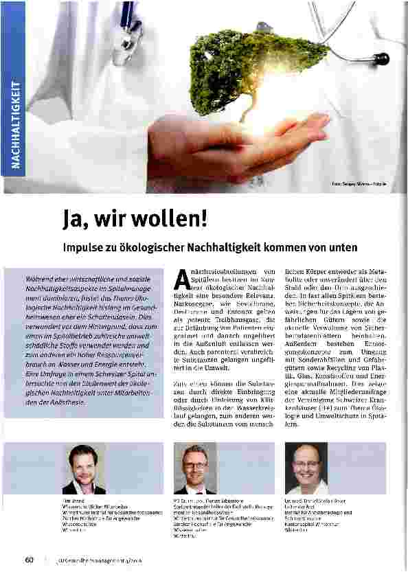Vorschauseite 1: Ja, wir wollen!