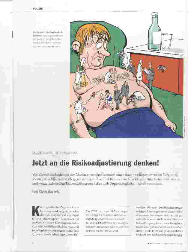 Vorschauseite 1: Jetzt an die Risikoadjustierung denken!