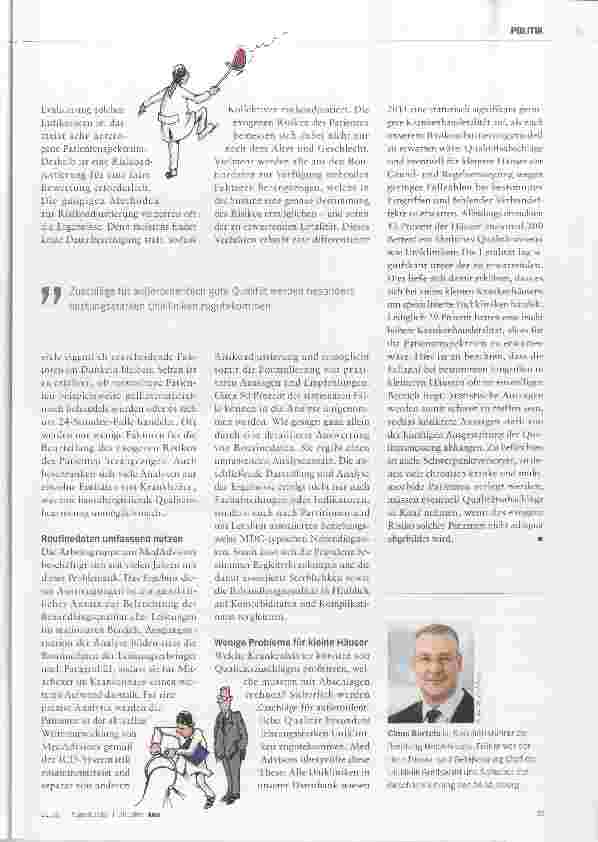 Vorschauseite 2: Jetzt an die Risikoadjustierung denken!