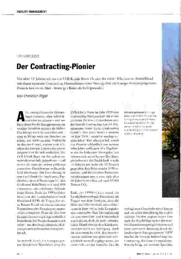 Vorschauseite 1: Der Contracting-Pionier