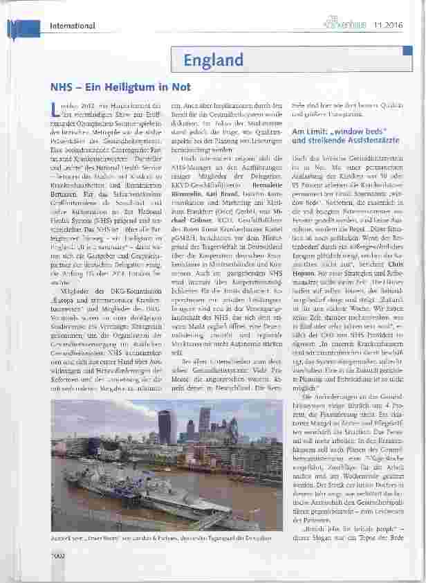 Vorschauseite 1: NHS Ein Heiligtum in Not