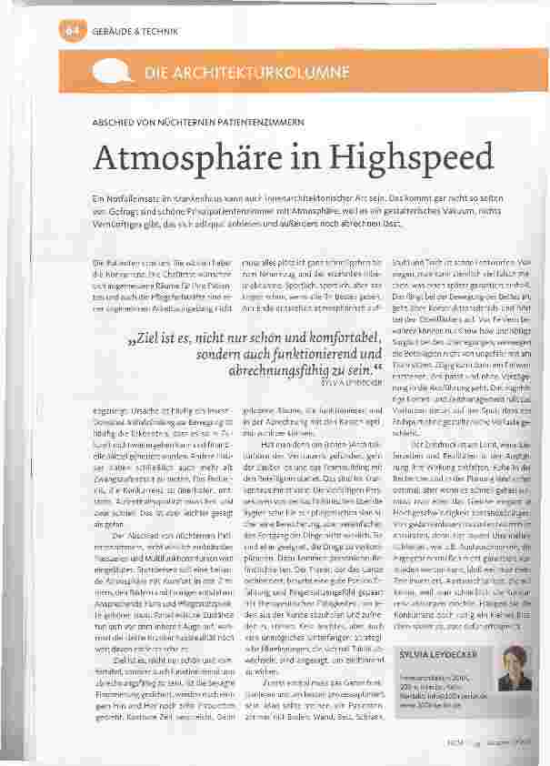 Vorschauseite 1: Atmosphäre in Highspeed