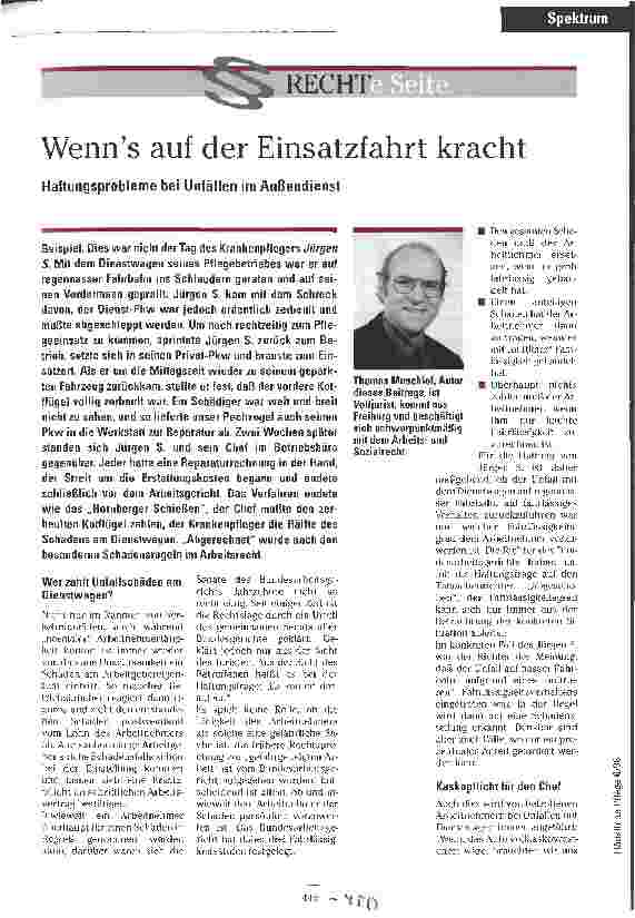 Vorschauseite 1: Wenn auf der Einsatzfahrt kracht