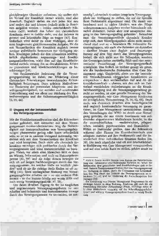 Vorschauseite 4: Bewältigung chronischer ErkrankungKonsequenzen für die Versorgungsgestaltung und die Pflege